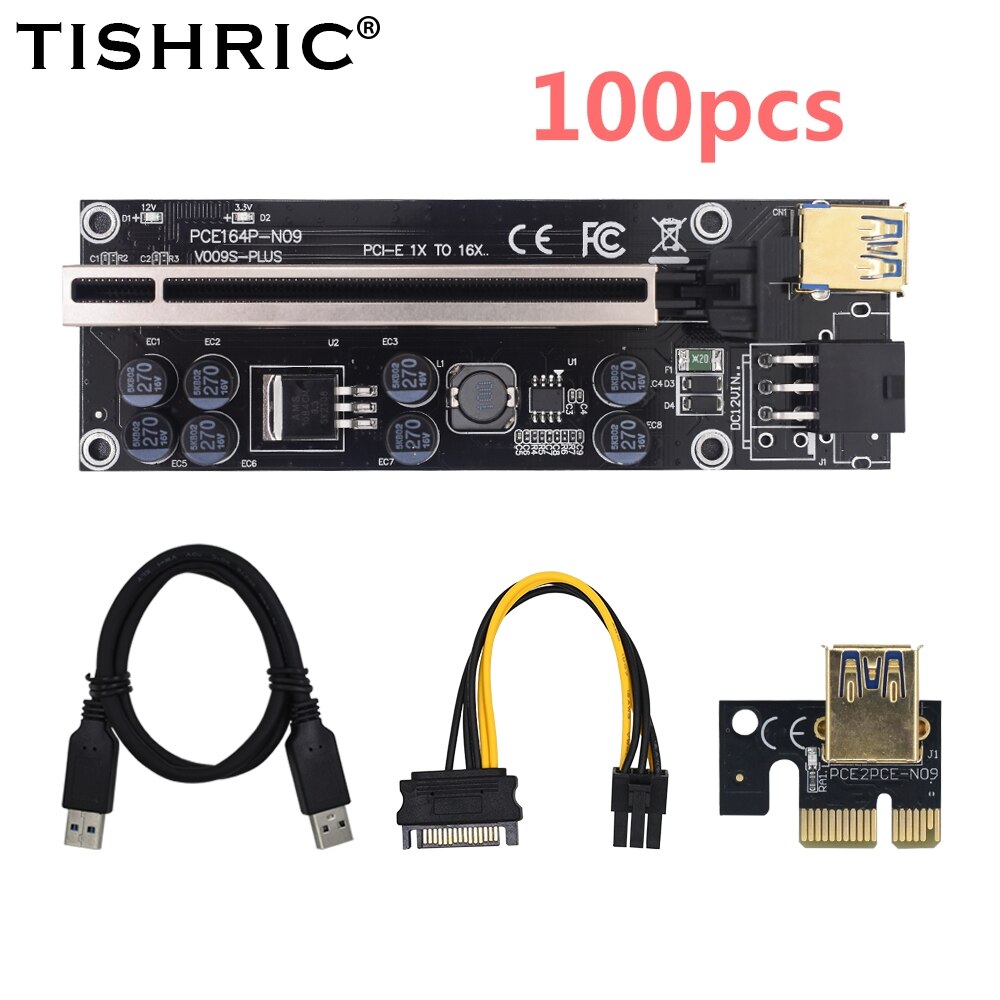 50/100pcs TISHRIC 6Pin PCI PCIE x16 Express 009s ..